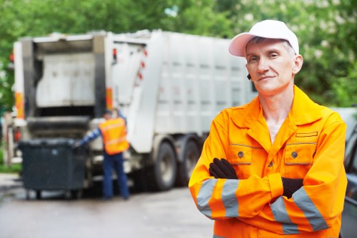 Wembley community participating in waste collection