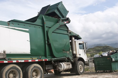 Wembley recycling crew sorting commercial waste outdoors