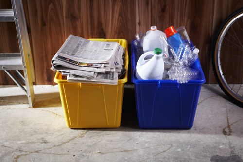 Recycling construction materials at a Wembley site